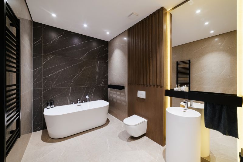 Contemporary Bathroom with Ambient Lighting
